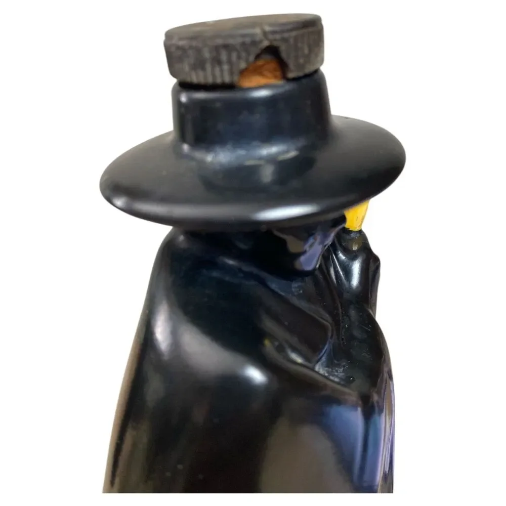 Vintage 1960s Royal Doulton Sandeman Don Dry Sherry Black Decanter 10.5″